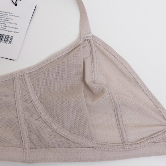 ✨ Knix Mesh Deep V Bra Oyster Nude S++ - Picture 11 of 13